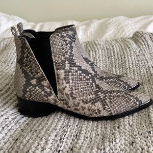 Marc Fisher Snake Bootie